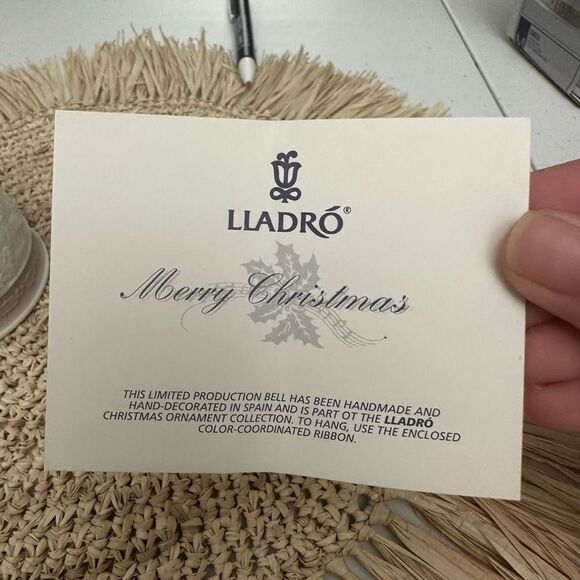 LLADRO Vintage 1991 Christmas Ornament Collection Bell Nativity Scene w/ Box - Picture 5 of 7